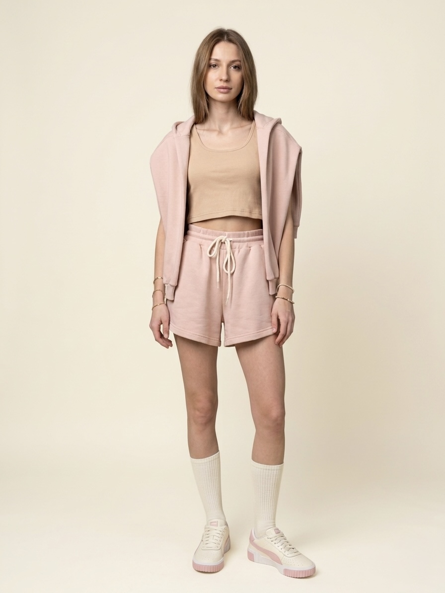 Drop Shoulder Zip-Up Hoodie