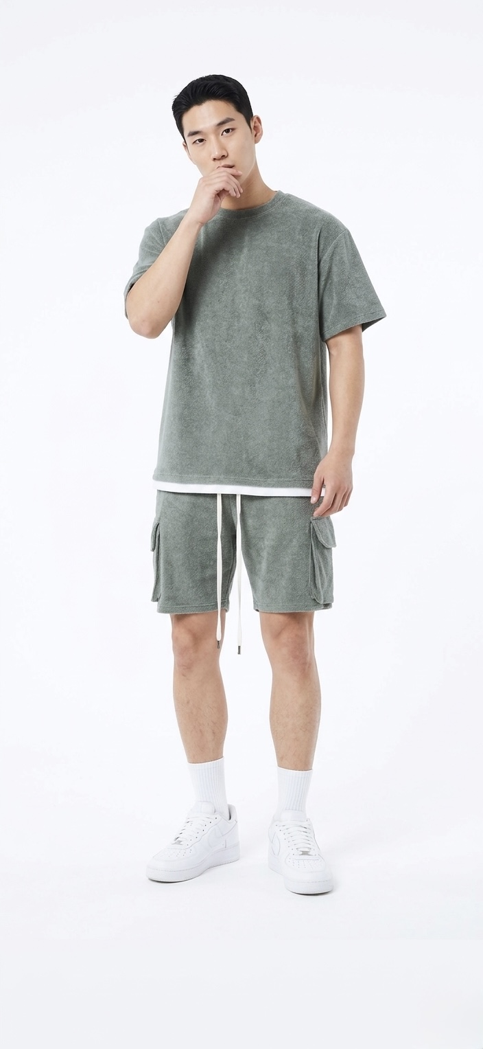 Oversized Boxy T-Shirt And Shorts Set